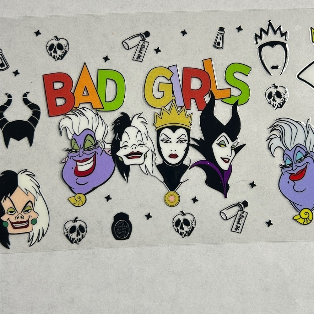 Bad Girls Villain Cup Decal 249